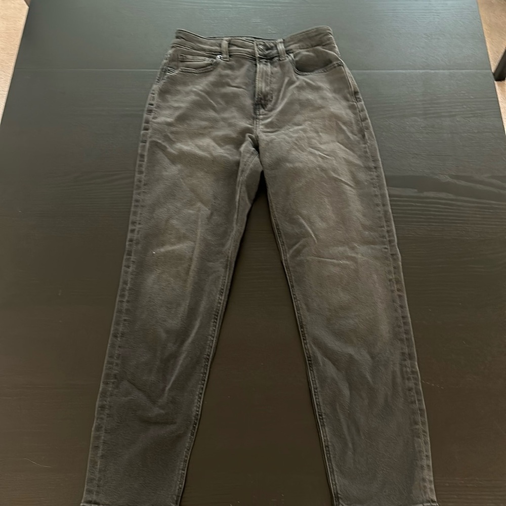 Vintage gray black wash American Eagle jeans.
